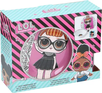 Produktbild von Geschenkset 3tlg. L.O.L. Surprise! Tasse, Schüssel und Teller