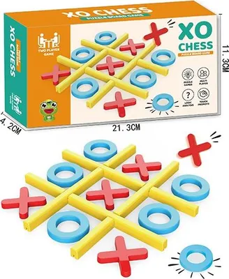 Immagine prodotto di Tic Tac Toe 3D - Gioco da tavolo per bambini - Dai 3 anni in su