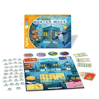 Obrázek produktu pro Ravensburger tiptoi 00103 Tief im Wörter-Meer, Spiel für Kinder von 5-7 Jahren, für 1-4 Spieler