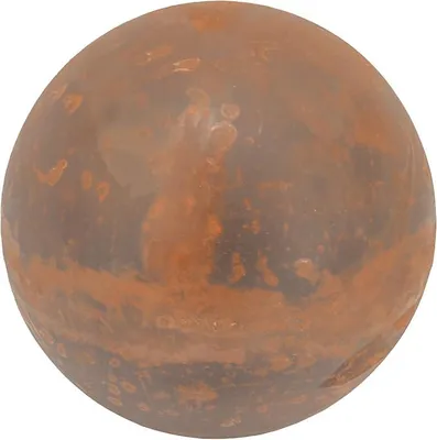 Imagen del producto de Esfera decorativa de metal, diámetro 40 cm, con aspecto de óxido noble