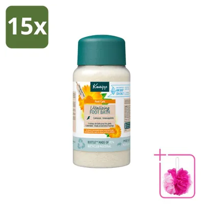 Productafbeelding van 15 x Kneipp Vitaliserende voetbadkristallen - Citrusgeur - 600 g - Voordeelverpakking - 15 stuks
