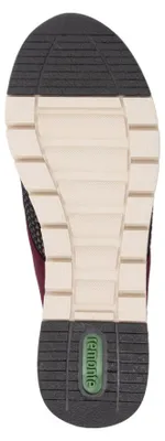 Produktbild von Remonte Damen Sneaker aus Leder & Microvelour vielseitig und rutschfest R6714, Größe:41 EU, Farbe:Rot