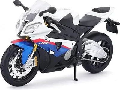 Produktbild von Maisto - Modellmotorrad - BMW S 1000 RR (weiß-blau, Maßstab 1:12)