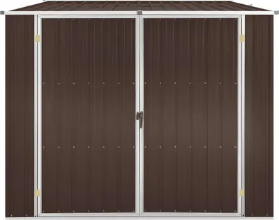 Produktbild von vidaXL Gerätehaus Braun 195x198x159 cm Verzinkter Stahl