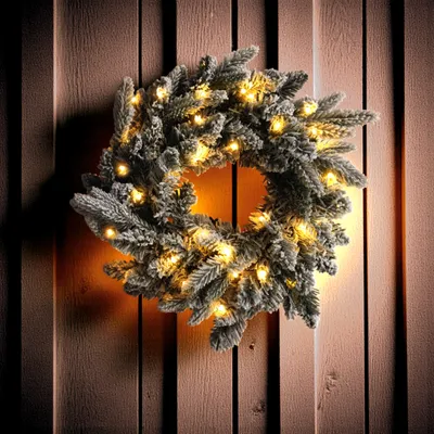 Couronne Décorative D'hiver 60 Cm Avec Pommes De Pin Et Feuillage Artificiel - Pour Porte Ou Mur - Décoration Hivernale élégante