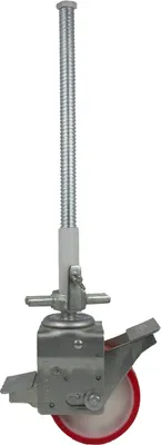 Produktbild von GeZu Impex® 4x Gerüstrolle 500 mm, Ø 26 mm, Rolle 150 x 50 mm 600 kg