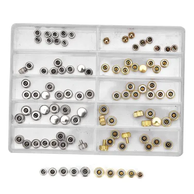 Image de Diverses pièces de couronne de montre, accessoires de rechange, kit d'outils de réparation de montres