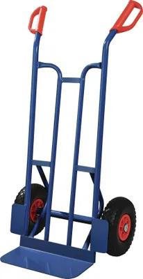 Image de Diable H.1150mm Bavette-L150xB400mm RouesPolyuréthaneChg.250kg bleu TECWERK