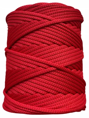 Obrázek produktu pro Zaplatani Pletená polyesterová šňůra červená 5mm 100m