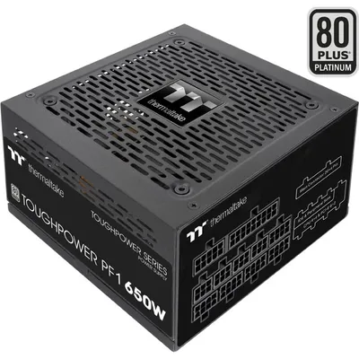 Obrázok produktu pre Thermaltake Toughpower PF1, 650 W, 100 - 240 V, 780 W, 50 - 60 Hz, 10 A, Aktívny