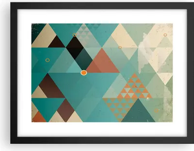 Produktbild von Gerahmtes Poster - Schwarzer Rahmen - Abstraktion modern - 40x30 cm - Wand Bild - Wanddeko - Wandbilder - Kunstposter - Wandposter - Bilderrahmen - Bilder - Kunstdruck - Wandbild - P2BAA40x30-3571