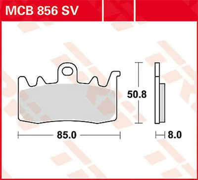 Obrázek produktu pro TRW Brzdová destička Trw Sinter Mcb 856 Sv