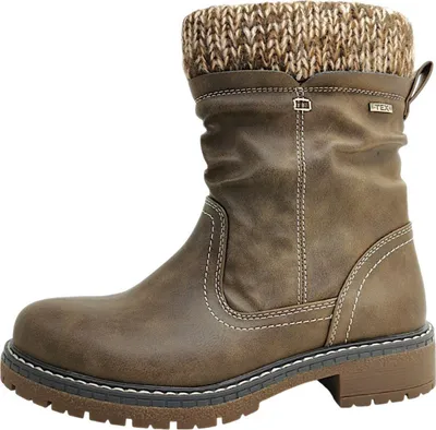 Image de Jane Klain - Bottes pour femmes - Fermeture éclair - Marron - Style décontracté
