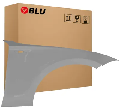 Obrázek produktu pro BLU Blatník náhrada pro BMW 1 E81 E82 E87 E88 354 Pravý Silber Titansilber | 2004-2013 | Přední | Lakovaný | Připravený k montáži | Pozink