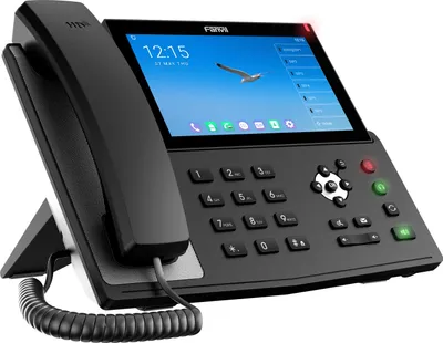 Produktbild von Fanvil X7A, IP-Telefon, Schwarz, Kabelgebundenes Mobilteil, Android, 20 Zeilen, 2000 Eintragungen