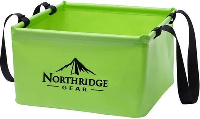 Produktbild von Klappbare 15l Grün Eimer für Camping und Garten