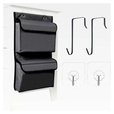 Produktbild von Tür-Organizer, hinter der Tür, Regalaufhänger, wasserdicht, Spenderregal, vertikale Wandmontage, für Eingangsbereich, Wäsche, Speisekammer, Schrank, Badezimmer, Kinderzimmer, Küche