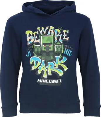 Produktbild von Minecraft Magier Dark Kinder Hoodie Kapuzenpullover Pullover – Schwarz / 128