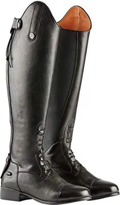 Produktbild von Dublin Damen Holywell Tall Leder-Reitstiefel WB917 (37,5EU Regular/Short) (Schwarz)