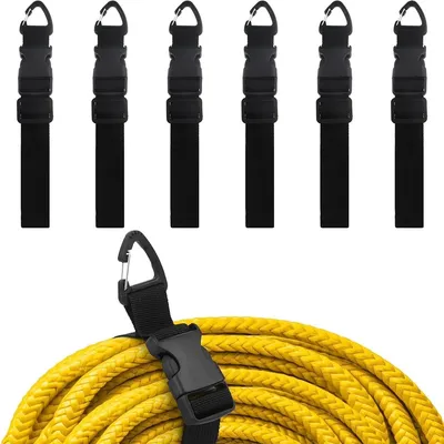 Produktbild von 6er Set Kabel-Organizer, Verstellbar, Wandmontage, Dreieckclips für Kabel, Schläuche & Seile