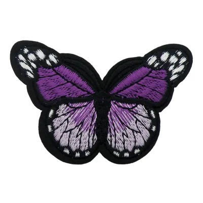 Produktbild von 1 Schmetterling Aufbügler, Applikation, 48x70mm, freie Farbwahl, Farbe:lila