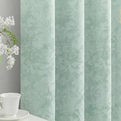 Obrázok produktu pre Zelené zatemňovacie záclony, 85 cm, 2 kusy, s pútkami