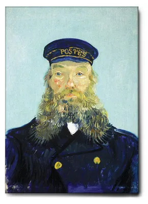 Zdjęcie produktu dla Giallobus - Listonosz Roulin - Vincent Van Gogh - 70D x 100S cm - Obraz - Standaard frame canvas