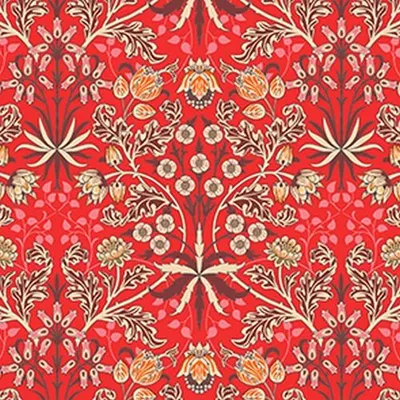 Produktbild von 20 Servietten Vintage Garden scarlet - Kunst der Natur auf rot 33x33cm