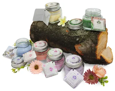 Immagine prodotto di ARÔME Set di candele con desideri, floreale, mix di 6 profumi