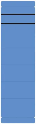 Produktbild von Ordneretikett alpha label - 60 mm Breite x 280 mm Länge - Permanent Kleber - Rechteck - Blau - Selbstklebend, Beschreibbares Etikett - 10 / Pack