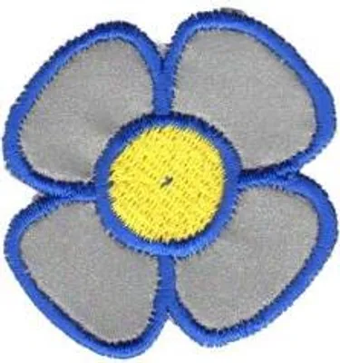 Produktbild von Aufnäher Patches Blüte Gr. ca. 4 x 4,5cm 20718