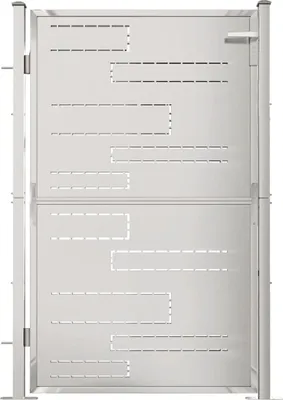 Obrázok produktu pre vidaXL Záhradná brána 100 x 145 cm z nerezovej ocele
