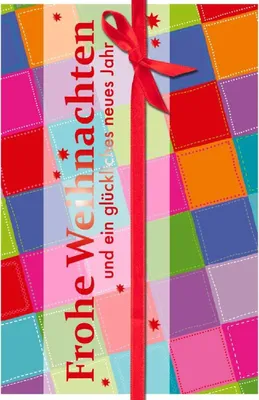 Zdjęcie produktu dla Artebene carte gaufrage-Christmas-cube-multic.