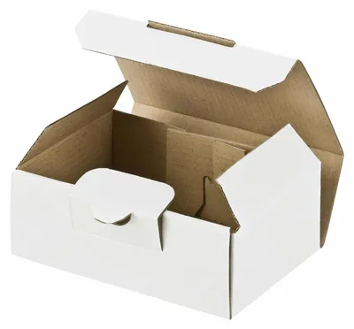 Produktbild von 100x Versandkarton 120x80x45mm schnelle Aufrichtung mit Steckverschluss Maxibrief und Warensendung weiß