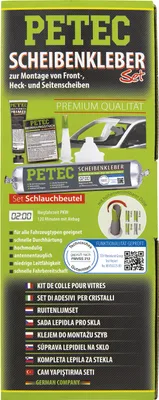 Obrázek produktu pro Sada lepidla na čelní sklo s tubulárním sáčkem / 1x 400ml - PETEC