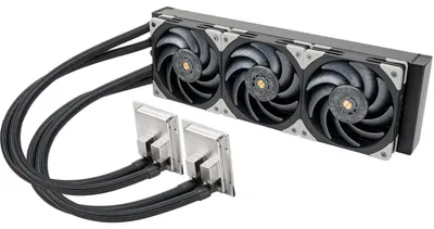 Produktbild von Silverstone SST-XE360PDD, Flüssigkeitskühlung, 12 cm, 800 RPM, 3000 RPM, Aluminium, Schwarz, Grau