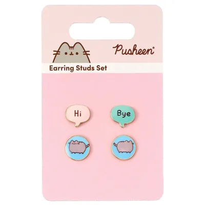 Zdjęcie produktu dla Urokliwe Kolczyki Pusheen - Podwójne Ozdoby, które Dodadzą Charme i Stylu Każdej Stylizacji! Idealne na Prezent lub Do Codziennych Uzupełnień.