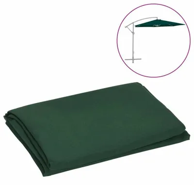 Produktbild von Sonnenschirmbezug Ersatzbezug Bespannung für Sonnenschirme mit UV-Schutz Ersatzstoff Sonnenschutz Gartenschirm Terrasse Balkon Grün 300 cm