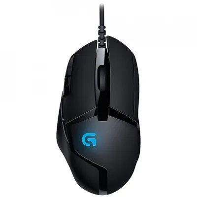 Produktbild von Logitech G 910-004070, Beidhändig, Optisch, USB Typ-A, 4000 DPI, 1 ms, Schwarz