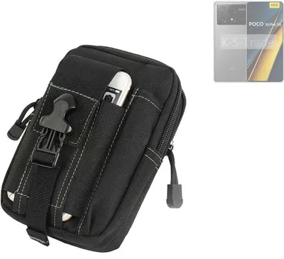 Produktbild von K-S-Trade Gürtel Tasche kompatibel mit Xiaomi POCO X6 Pro 5G Gürteltasche Holster Schutz Hülle Handy Hülle Smartphone outdoor Handy-Hülle schwarz