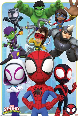 Produktbild von Spidey and Friends - Poster - Goodies and Baddies
