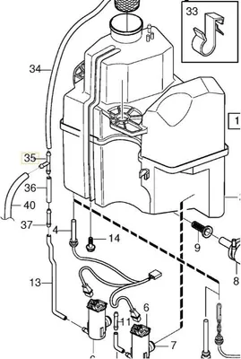 Image de VOLVO V70 V70XC S60 XC90 I Tuyau de lave-glace Troubleshooter