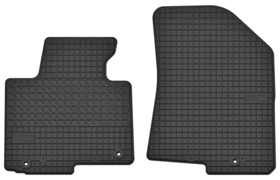 Productafbeelding van Rubberen voormatten voor Kia Carens IV 2013-2019 (MPV) – 2-delig, zwart, op maat – Wielganizator SolidTread