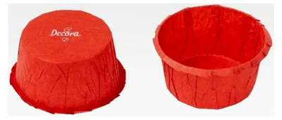 Produktbild von Rote Muffinförmchen 55 x 35 mm, 25 Stück