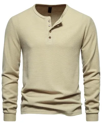 Produktbild von Solidchoice – Herren Henley-Shirt mit langen Ärmeln