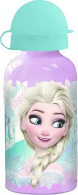 Produktbild von p:os 23898 Alu-Trinkflasche 400 ml Frozen, hellmagenta