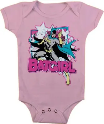 Produktbild von Batgirl Baby Body (6 Monate) (rosa)