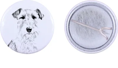 Obrázok produktu pre Foxteriér drsnosrstý, foxteriér – odznak s vaším psom, pridajte vlastnú fotografiu, značka Art-Dog