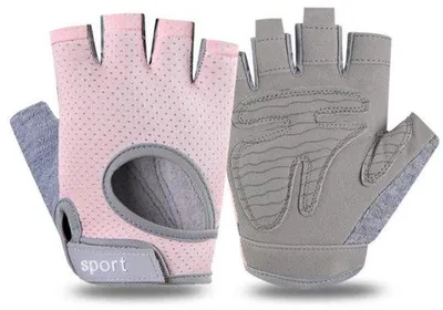 Image de Gants de VTT pour hommes et femmes - L-13,5*9,5 cm - Gants de fitness - Gants demi-doigts - Gants de yoga et de VTT avec protection antidérapante et surface respirante et résistante à l'abrasion