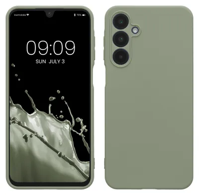 Produktbild von kwmobile Handyhülle für Samsung Galaxy A16 5G Hülle - weiches Handy Silikon Case - Schutzhülle Cover - Graugrün